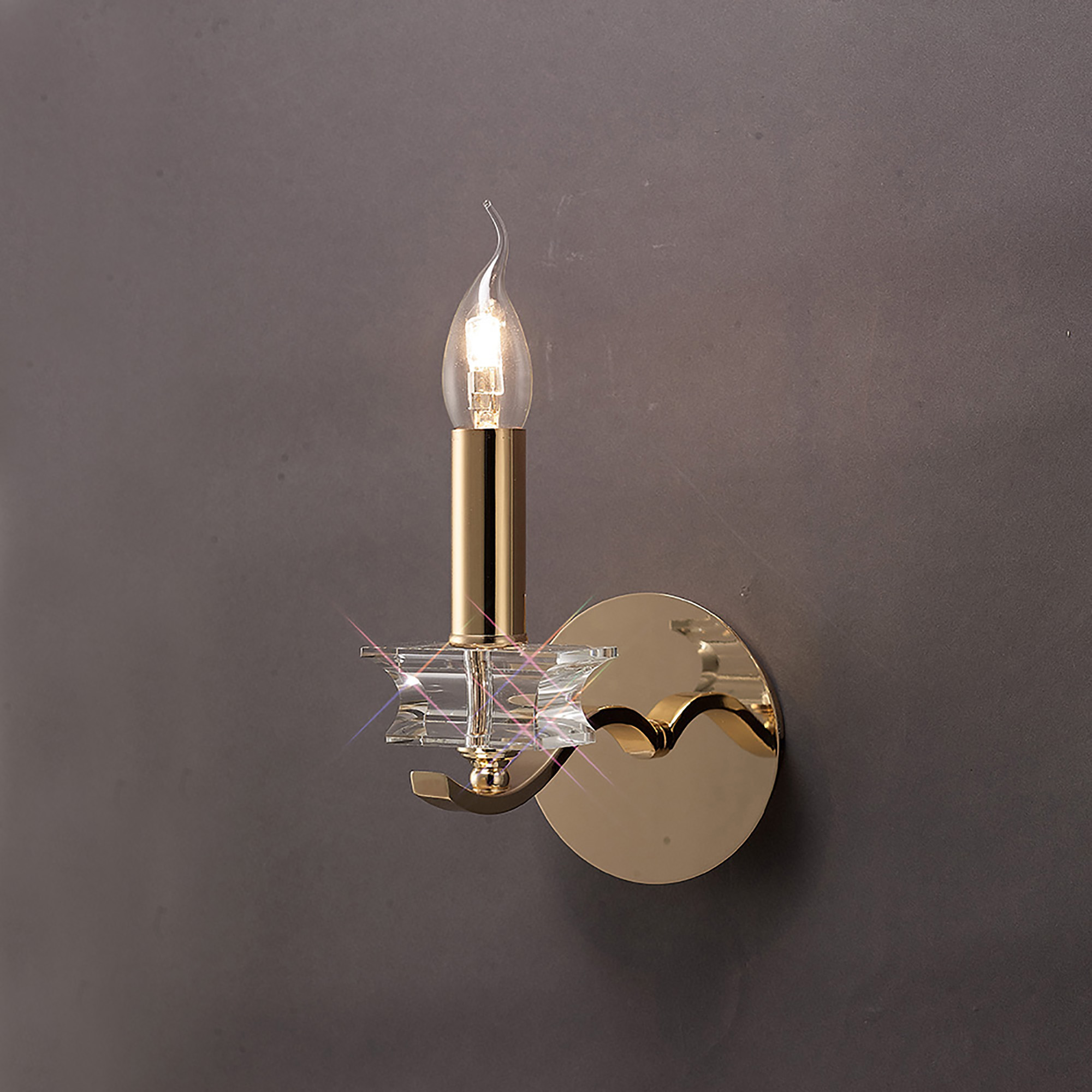 Nydia Crystal Wall Lights Diyas Armed Wall Lights